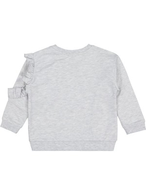 Civil Girls Fırfırlı 2-5 Yaş Sweatshirt - Gri