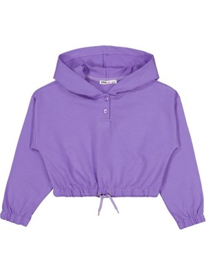 Civil Girls Kapşonlu 6-9 Yaş Sweatshirt - Lila