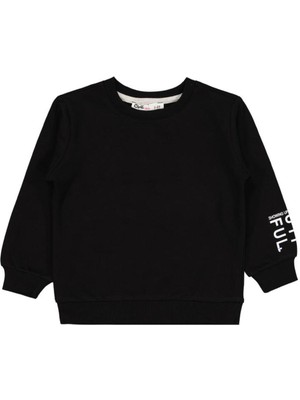Civil Girls Basic 2-5 Yaş Sweatshirt - Siyah