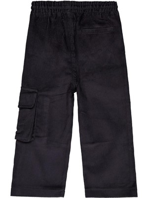 Civil Boys Kargo Cepli Kadife 2-5 Yaş Pantolon - Gri 3-4 Yaş