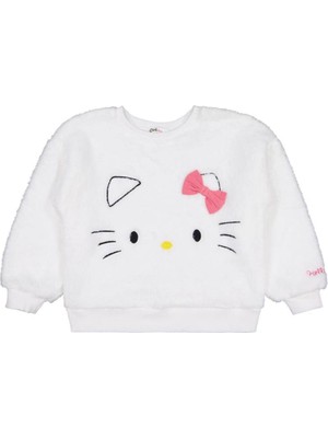Hello Kitty 6-9 Yaş Sweatshirt - Ekru