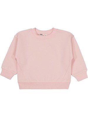 Civil Girls Düz 2-5 Yaş Sweatshirt - Pembe