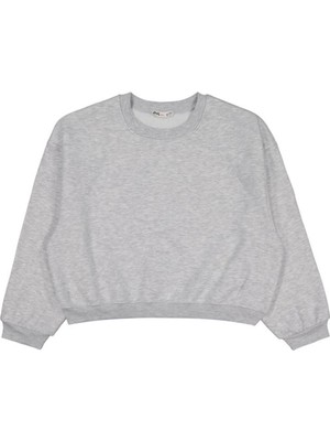 Civil Girls Düz 10-13 Yaş Sweatshirt - Gri