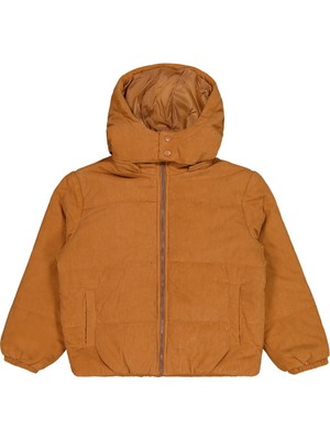 Civil Boys Kapşonlu 10-13 Yaş Mont - Turuncu 11-12 Yaş