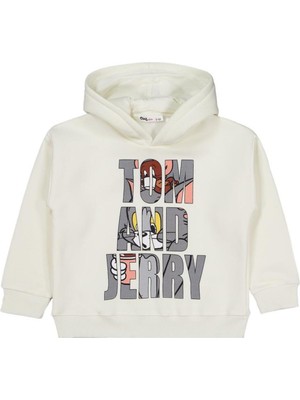 Tom And Jerry 2-5 Yaş Sweatshirt - Ekru