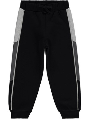 Civil Boys Şerit Parçalı 10-13 Yaş Eşofman Altı - Siyah