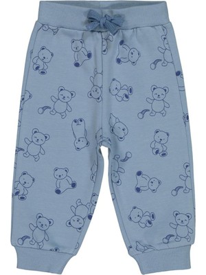 Civil Baby Kontür Ayı Empirme 6-18 Ay Eşofman Altı - Mavi