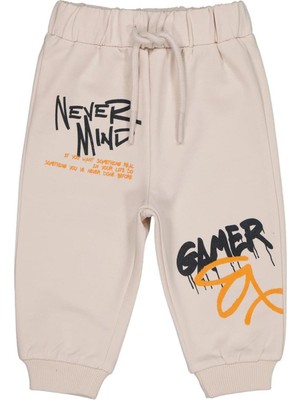 Civil Baby Graffiti Baskılı 6-18 Ay Eşofman Altı - Bej