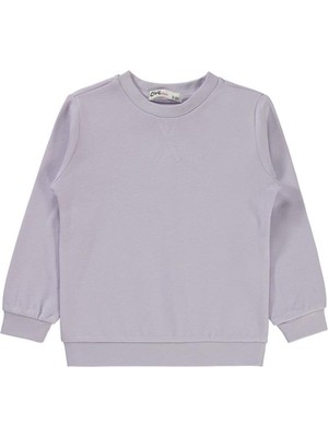 Civil Girls Düz 2-5 Yaş Sweatshirt - Lila