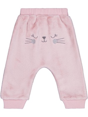 Civil Baby Bel Fiyonklu Meow Nakışlı 6-18 Ay Eşofman Altı - Lila