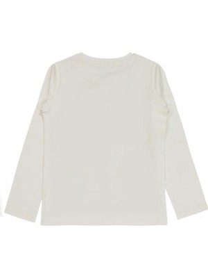 Civil Girls Basic 6-9 Yaş Sweatshirt - Ekru