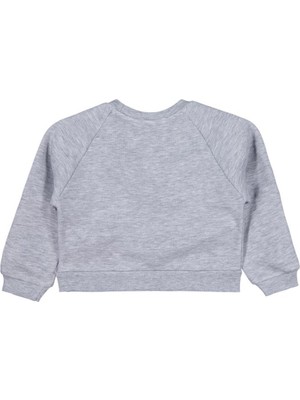 Civil Girls Ponpon Aksesuarlı 2-5 Yaş Sweatshirt - Gri