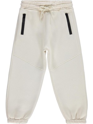 Civil Boys Fermuarlı 6-9 Yaş Eşofman Altı - Bej