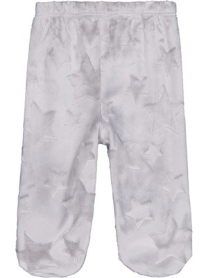 Mini Damla Civil Baby Yıldız Desenli 1-6 Ay Tek Alt Bebe - Gri