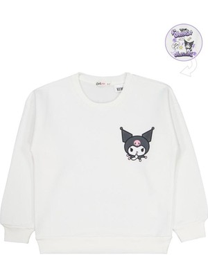 Kuromi 10-13 Yaş Sweatshirt - Ekru