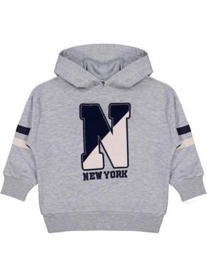 Civil Boys Newyork Baskılı 2-5 Yaş Sweatshirt - Gri
