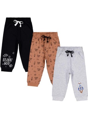 Civil Baby Civil Astronot Baskılı 3'lü Set 6-18 Ay Tek Alt Bebe - Standart