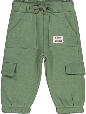 Civil Baby Keep Smiling Etiketli Basic 6-18 Ay Eşofman Altı - Yeşil