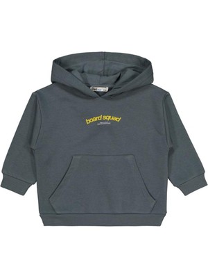 Civil Boys Board Squad Baskılı 2-5 Yaş Sweatshirt - Gri