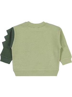 Civil Boys Sooo Hungry Baskılı 2-5 Yaş Sweatshirt - Haki