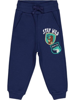 Civil Boys Stay Wıld Baskılı 2-5 Yaş Eşofman Altı - Lacivert