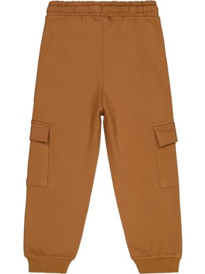 Civil Boys Cep Kapağı Prehıstorıc Baskılı 10-13 Yaş Eşofman Altı - Kahve