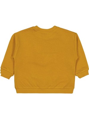 Civil Boys Cep Köpek Nakışlı 2-5 Yaş Sweatshirt - Hardal