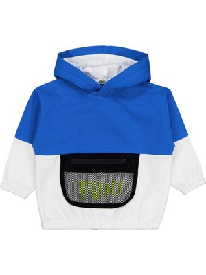 Civil Boys Fun Baskılı 2-5 Yaş Sweatshirt - Mavi