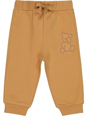 Civil Baby Teddy Baskılı 6-18 Ay Eşofman Altı - Hardal