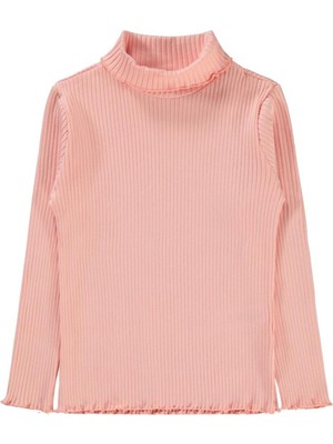 Civil Girls Boğazlı 6-9 Yaş Sweatshirt - Pudra