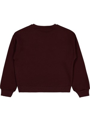 Civil Girls Püsküllü 6-9 Yaş Sweatshirt - Kahve