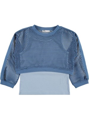 Civil Girls File Atletli 6-9 Yaş Sweatshirt - Yeşil