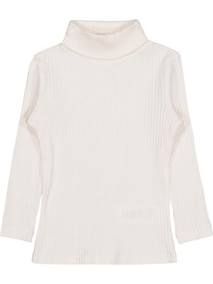 Civil Girls Boğazlı 6-9 Yaş Sweatshirt - Ekru