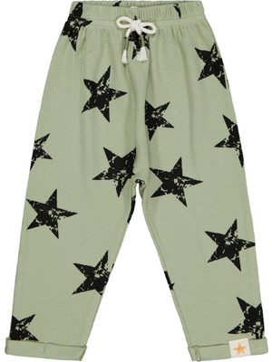 Civil Boys Yıldız Empirme Baskılı 2-5 Yaş Eşofman Altı - Haki