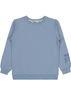 Civil Girls Basic 6-9 Yaş Sweatshirt - Mavi
