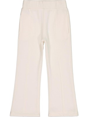 Civil Girls Düz 6-9 Yaş Eşofman Altı - Ekru