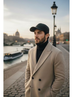 Mollycrush Erkek Siyah Kapitone Şapka | Kulak Kapatan Rüzgar Geçirmez Model