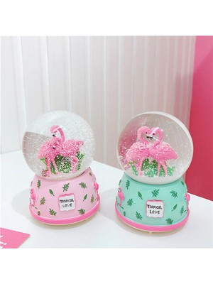 MiraLive Büyük Flamingo Kar Küresi