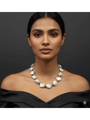 Eski Yeni Antik Barok Inci Kolye