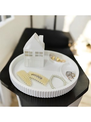 Kış Evi Temalı Tealight Cozy Takı Kutu (Led Mum Dahil)