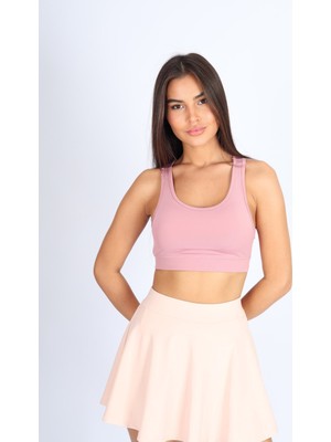 Softandbasic Rose Hafif Destekli Kaplı Sporcu Bralet