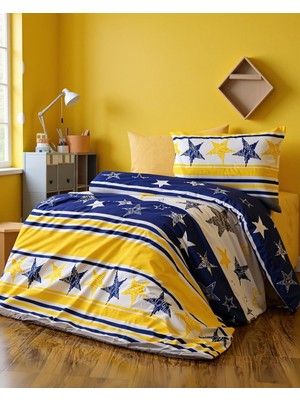 Asil Home Pamuklu Ranforce Kumaş Tek Kişilik Taraftar Fenerbahçe Desen Nevresim Tam Takım