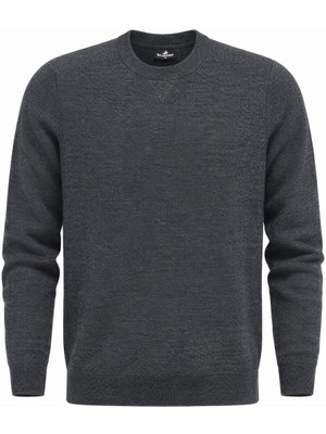 Plus Scorpion Erkek  Triko Kazak – Bisiklet Yaka, Regular Fit, Dört Mevsim