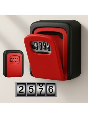 BT Teknik Kırmızı Şifreli Anahtar ve Eşya Saklama Güvenlik Kasası