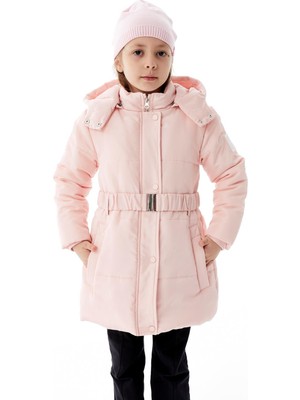 Benitto Kids Kız Çocuk Kapüşonlu Kışlık Şişme Mont 51352