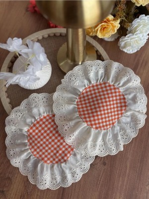 Nurgita Home Fisto Fırfırlı Duck Keten Kokteyl Peçete (2 Adet)