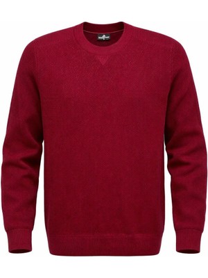 Plus Scorpion Erkek  Triko Kazak – Bisiklet Yaka, Regular Fit, Dört Mevsim