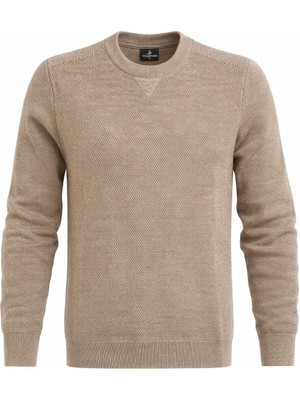 Plus Scorpion Erkek  Triko Kazak – Bisiklet Yaka, Regular Fit, Dört Mevsim