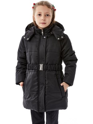 Benitto Kids Kız Çocuk Kapüşonlu Kışlık Şişme Mont 51352