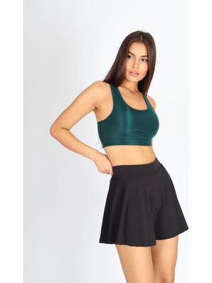 Softandbasic Yeşil Hafif Destekli Kaplı Sporcu Bralet